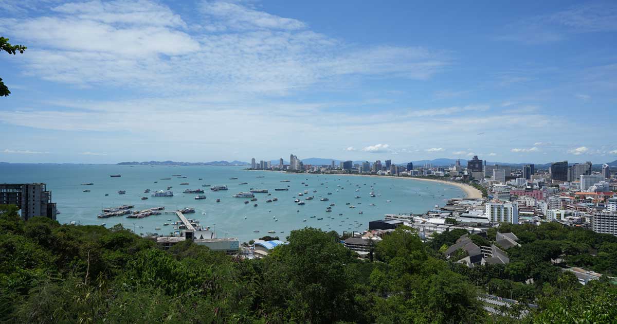 pattaya beach 全景写真